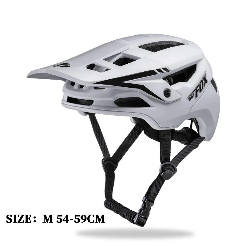 BATFOX шлем для горного велосипеда черный М, Glacier White