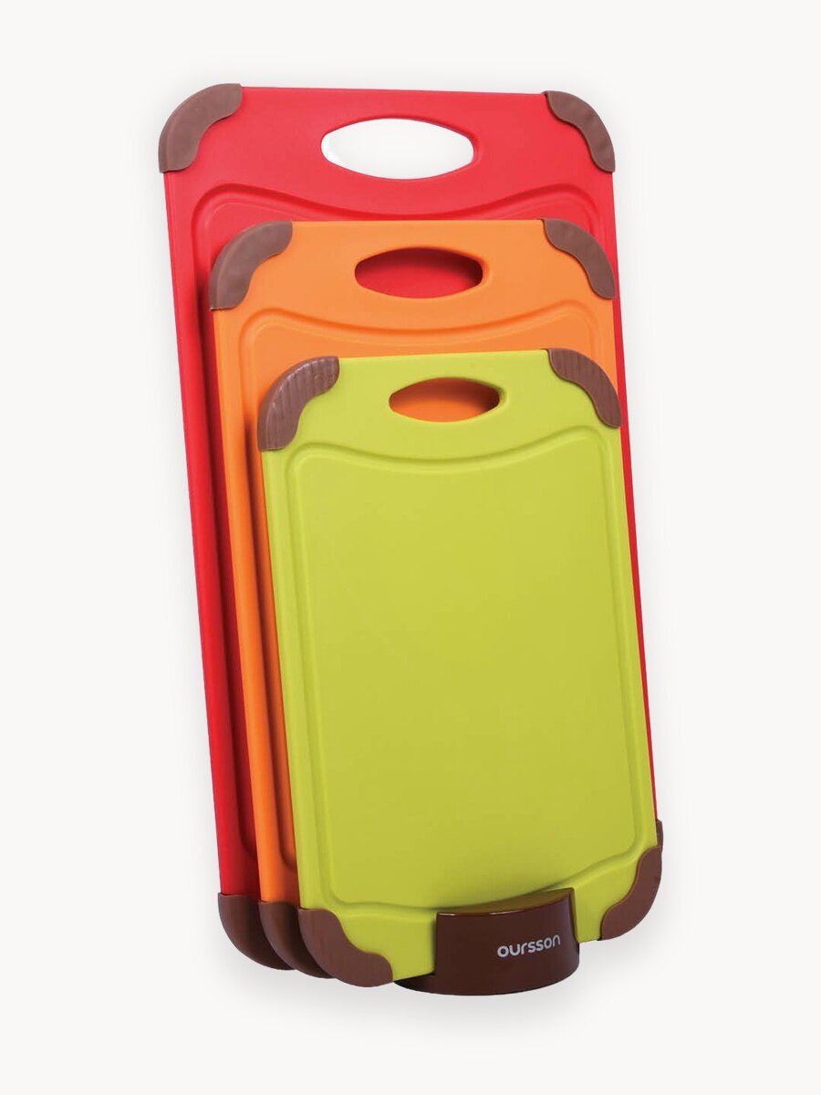 Набор разделочных досок "Oursson CCB4101-1SP/MC, на подставке, пластик, 3 шт.