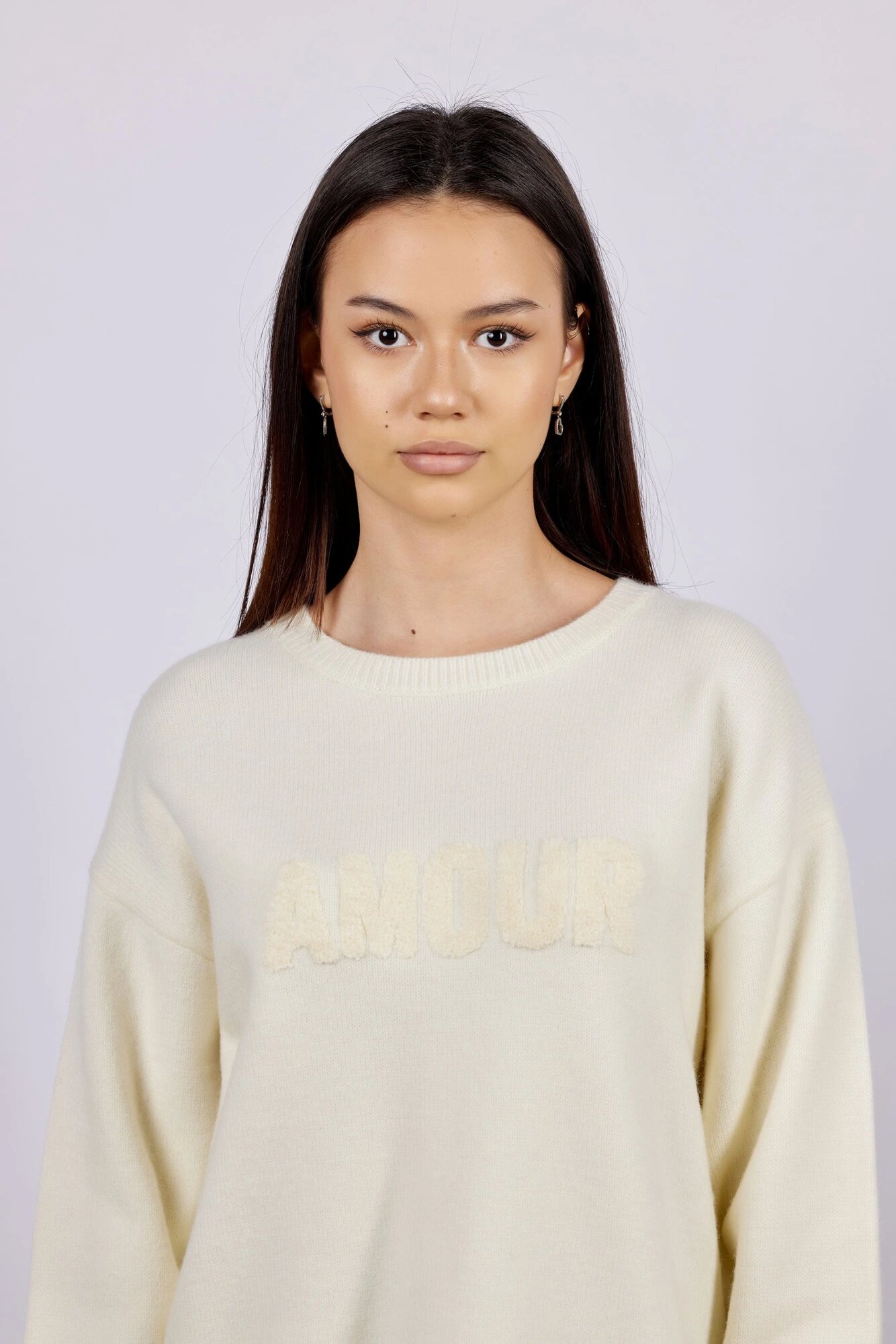 Свитер Selfie, размер XS, , бежевый — фото 1