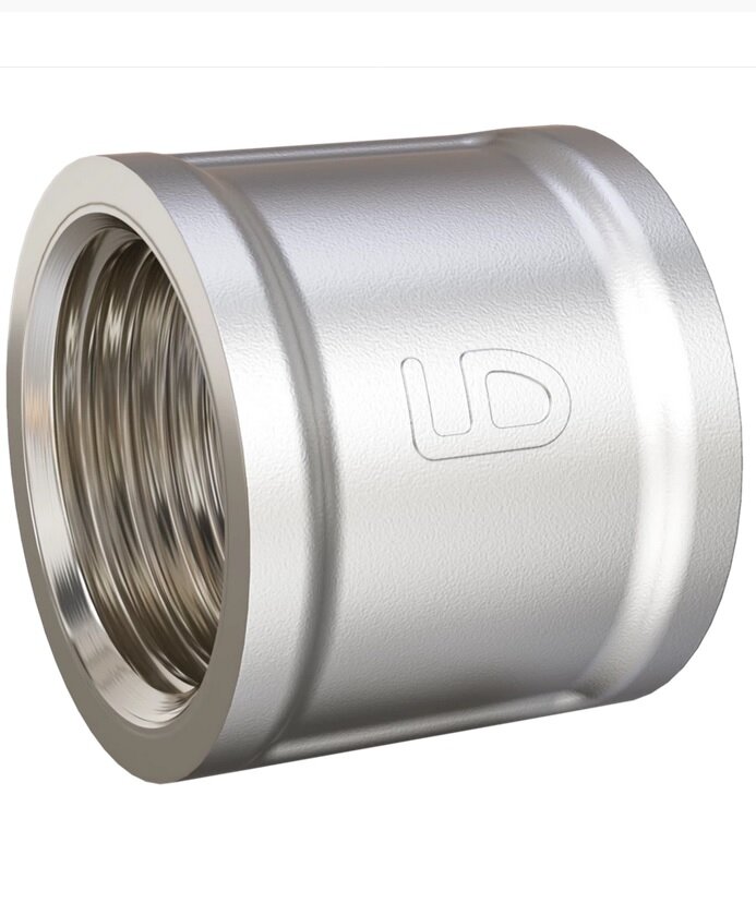 Муфта никелированная 1/2" ВР, LD Pride LD.67.502.15
