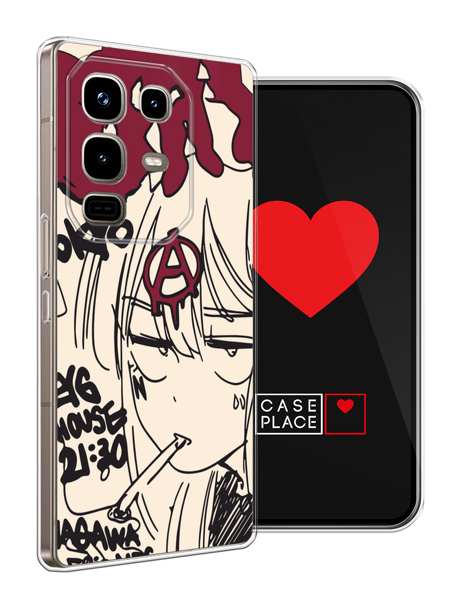 Чехол на Infinix Note 50 Pro / Инфиникс Нот 50 Про с принтом Anime doodle — фото 1