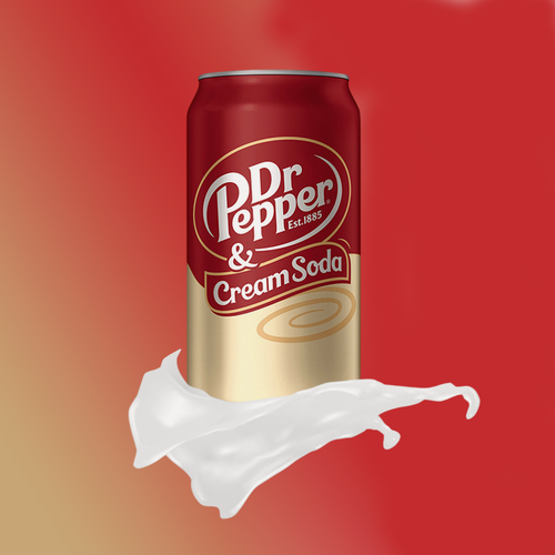 Изображение товара Напиток газированный Dr. Pepper & Cream Soda: яркий сливочный вкус 355 г, США