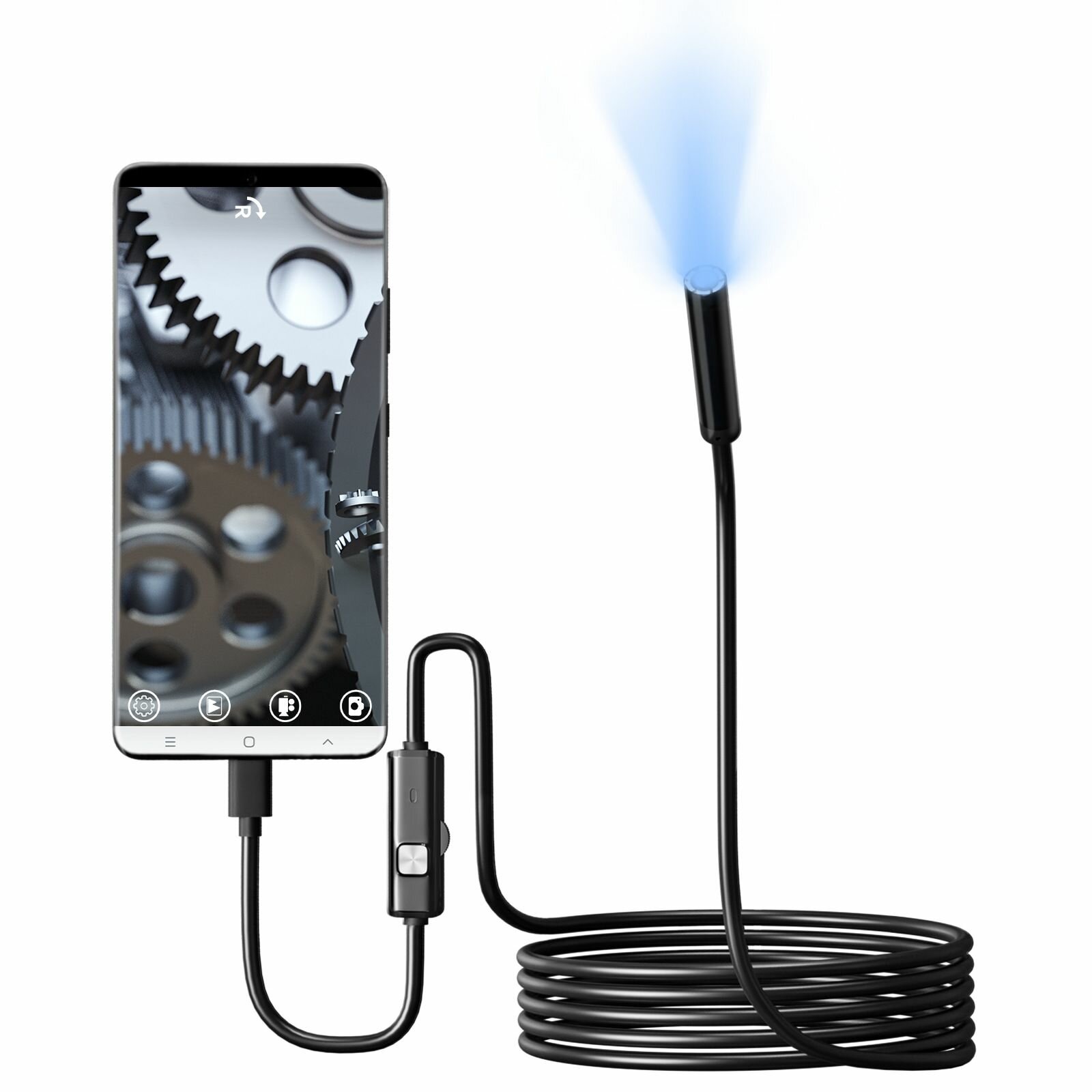 IP67 водонепроницаемая камера для индустрии автомобильной инспекции Borescope Scope
