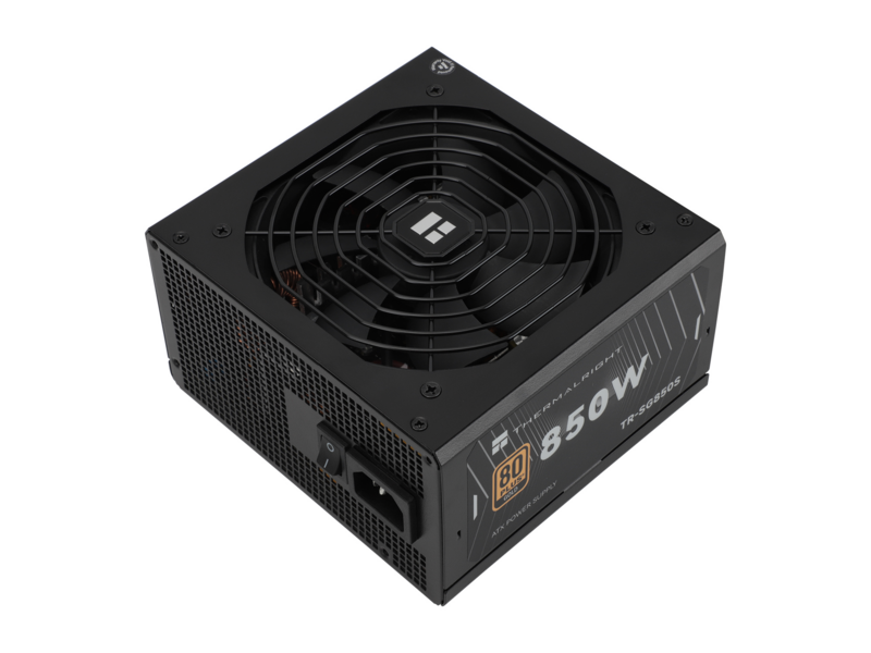 Блок питания 850W блок питания 850W/ Power Supply Thermalright, 850W 80+ Gold (ATX, 3.1, PCIe 5.1, Non-modular, 1x24(20+4)pin, 1xCPU 8(4+4)pin, 2xPCIe*2 8(6+2)pin, 5xSATA3, 1x12+4pin (12VHPWR PCIe 5.1 12+4pin 600mm), 3xMOLEX4pin, Active, 120x120mm, 150x14