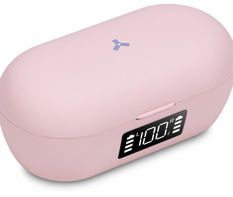 Беспроводные наушники Accesstyle Melon TWS Pink/ С микрофоном для смартфона / TWS наушники / Bluetooth наушники — фото 1