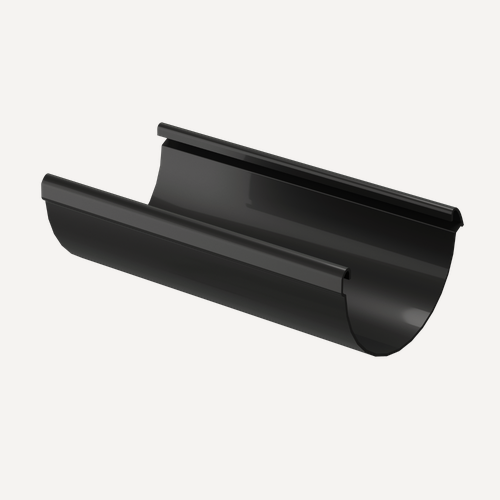 Изображение товара Docke LUX Желоб водосточный (Карбон), диаметр трубы 100, толщина 1.9