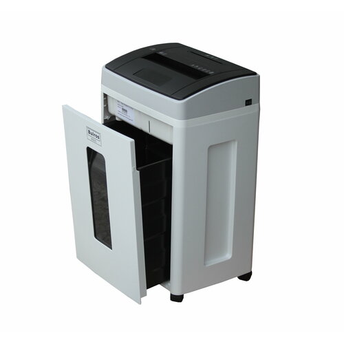 Уничтожитель бумаги (шредер) Bulros 650C белый, A4, 15 листов, степень 3 (4х50мм) 3 м/мин, корзина 22 литра