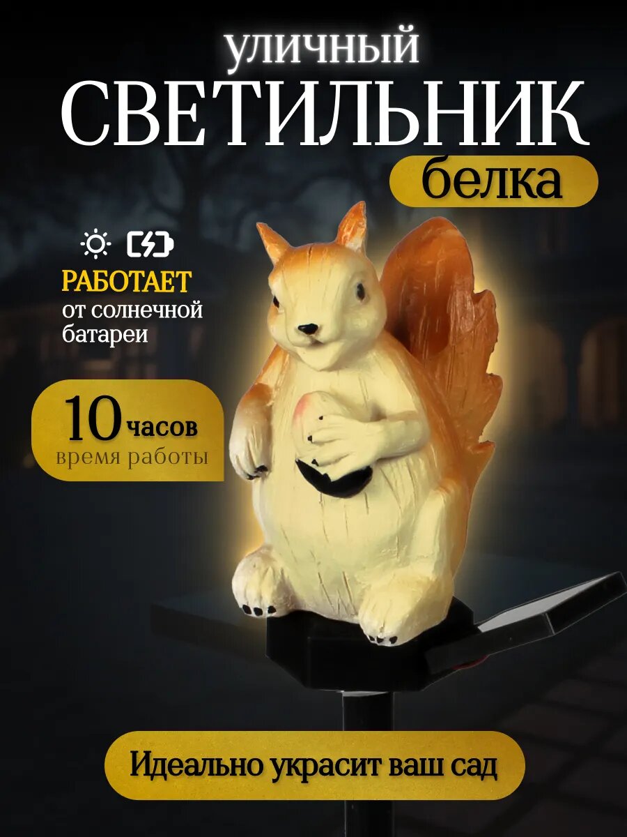 Уличный светильник белка для сада для дачи