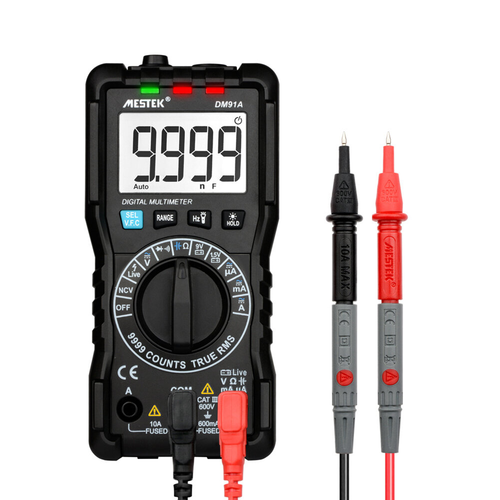 MESTEK DM91A мини-мультиметр цифровой мультиметр 9999 отсчетов автоматический тестер диапазона мультиметр мультиметр мультитестер