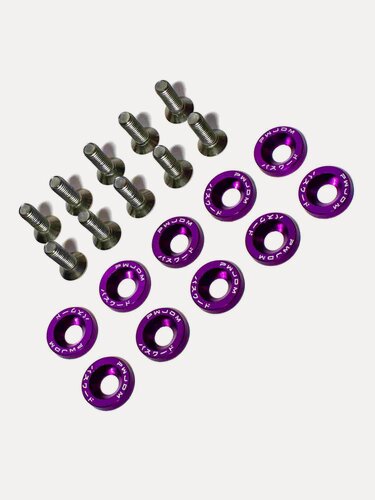 Изображение товара Шайбы с болтами «Password JDM» (M6*20 мм, 10 шт, фиолетовые) belais #6701