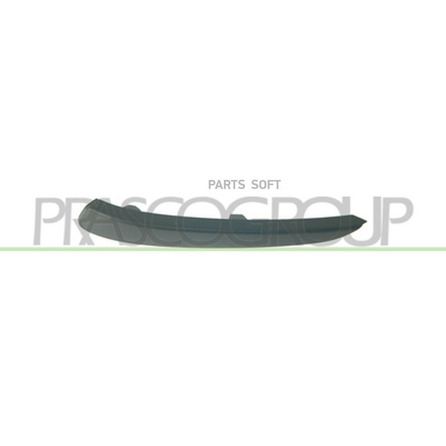 PRASCO OP4101233 молдинг бампера передний правый! черный\ Opel Astra H (A04) 04-06