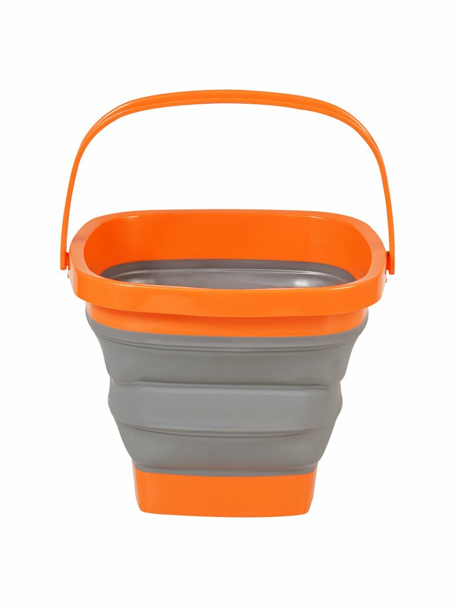 Ведро складное в машину 5 л л силиконовое компактное квадратное / аксессуары в машину AIRLINE ABON003 — фото 1