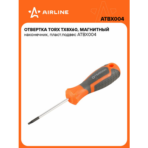 фото Отвертка torx tx8x60, магнитный наконечник, пласт. подвес atbx004 airline