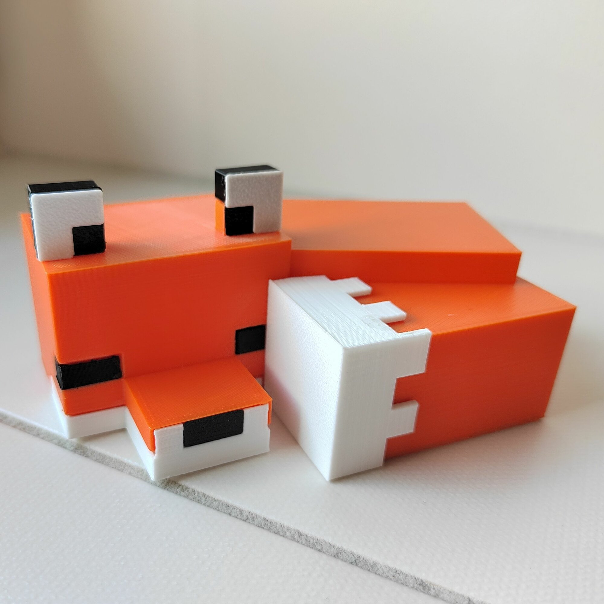 Фигурка Minecraft Orange Fox (Оранжевая Лиса) коллекционная Майнкрафт