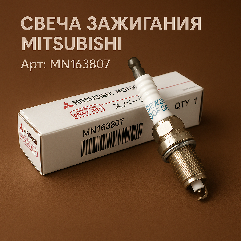Свеча зажигания Mitsubishi MN163807 (4шт) для Citroen C4 Aircross / Mitsubishi. ASX. ENDEAVOR