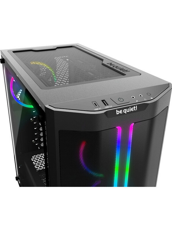Корпус компьютерный be quiet! PURE BASE 500 FX (BGW43), ATX, Micro-ATX, Mini-ITX, без блока питания, черный — фото 1