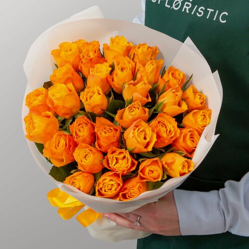 Изображение товара Букет Роз Кения 31 шт Янтарный свет