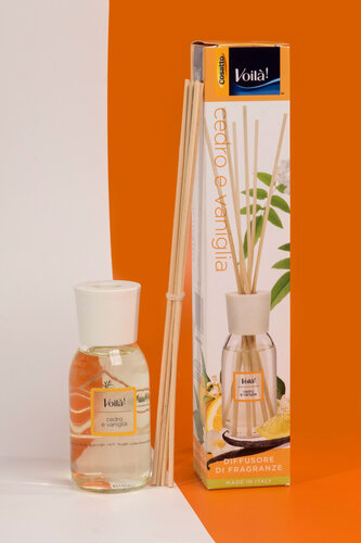 Изображение товара Ароматический диффузор с палочками, 100 мл "Кедр и ваниль", Cosatto