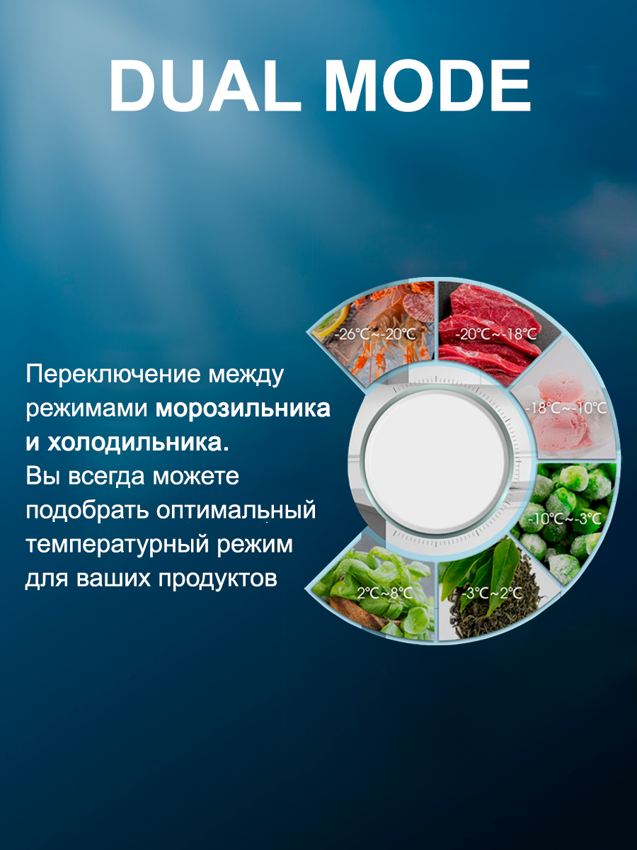 Морозильный ларь KRAFT BD (W)-135QX объем 135л, компактный, морозильник, класс А, белый — фото 1