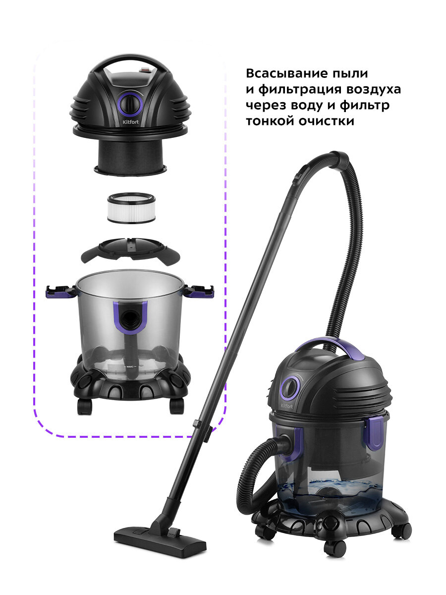Пылесос Kitfort КТ-5144 — фото 1
