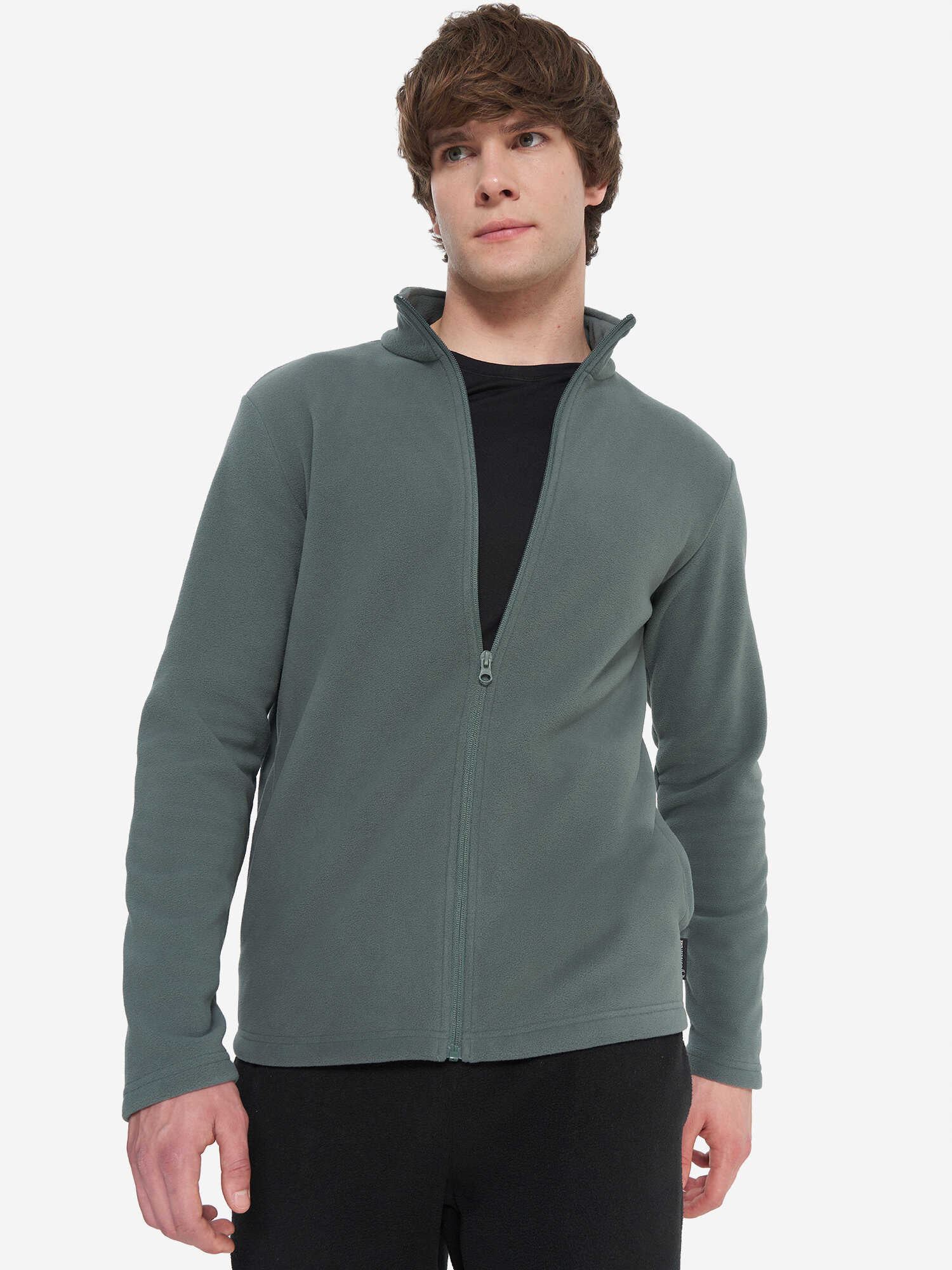 Джемпер OUTVENTURE Huron Men’s Fleece jumper full zip размер 48  болотный