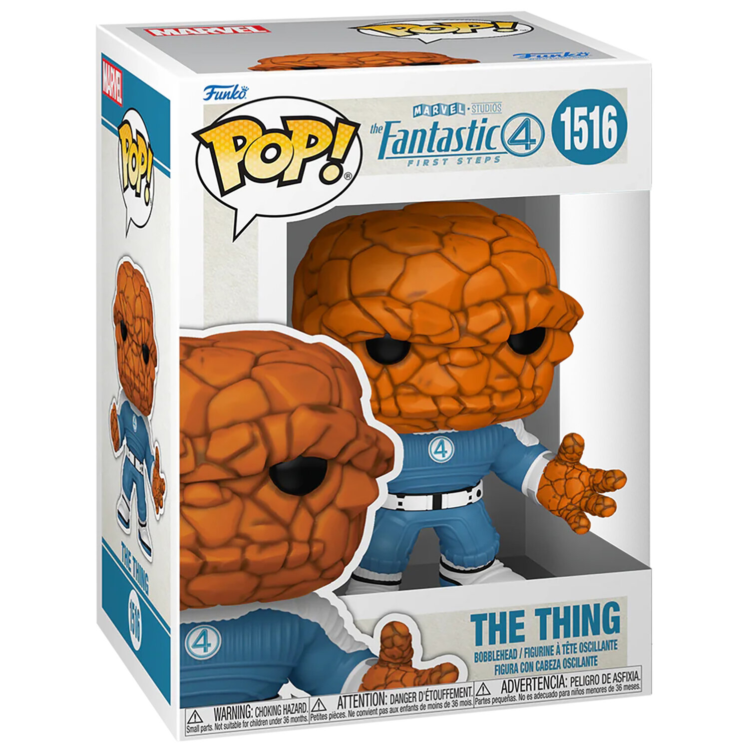 Фигурка Funko POP! Bobble Marvel Fantastic Four FF The Thing (1516) 83585 — фото 1