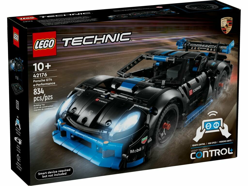 Конструктор LEGO Technic Porsche GT4 e-Performance Race Car 42176, 834 детали, от 10 лет — фото 1