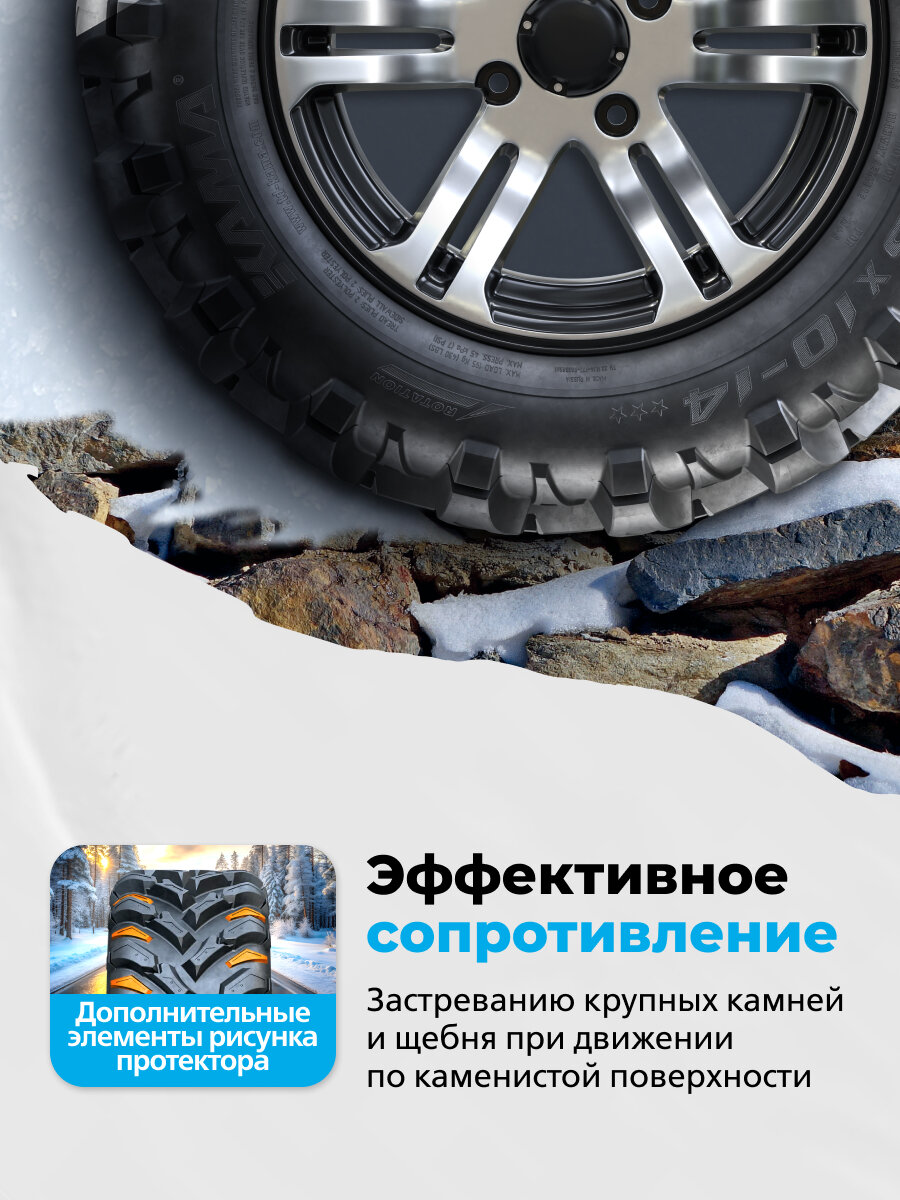 Автошина KAMA QUADRO ATM (НК-437) 26х8-14 44 L 0 — фото 1