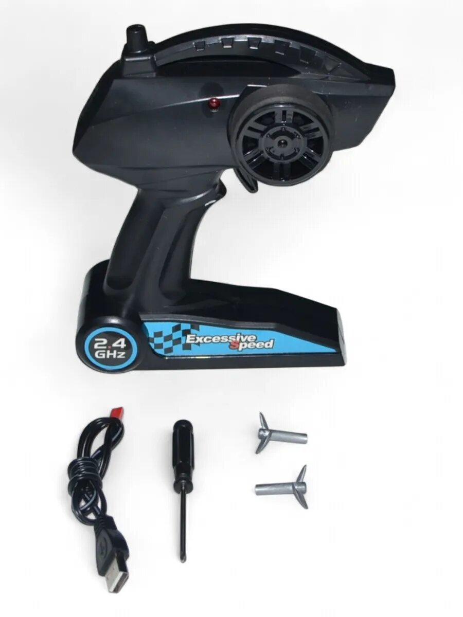 Радиоуправляемый корабль Авианосец, 100 м, свет, Li-ion, 43 см, серый — фото 1