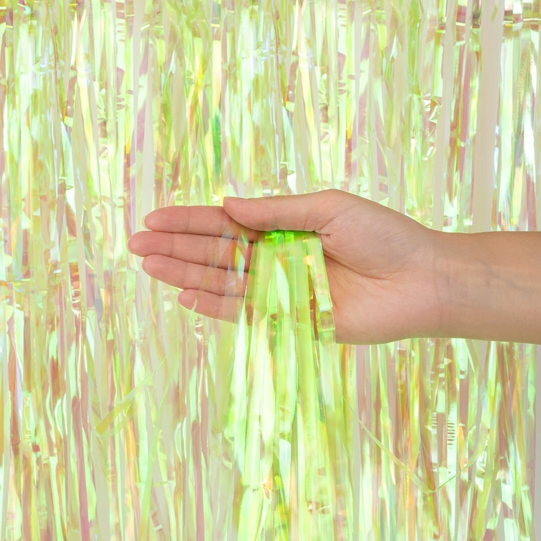 Дождик-занавес Волна веселья Светло-зеленый, хамелеон, 100х200 см