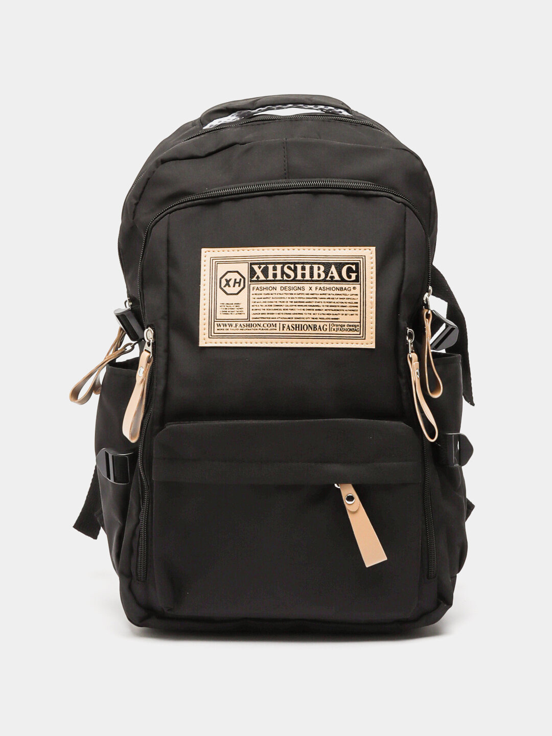 Рюкзак  XHSHBAG Classic 2025, фактура гладкая, черный