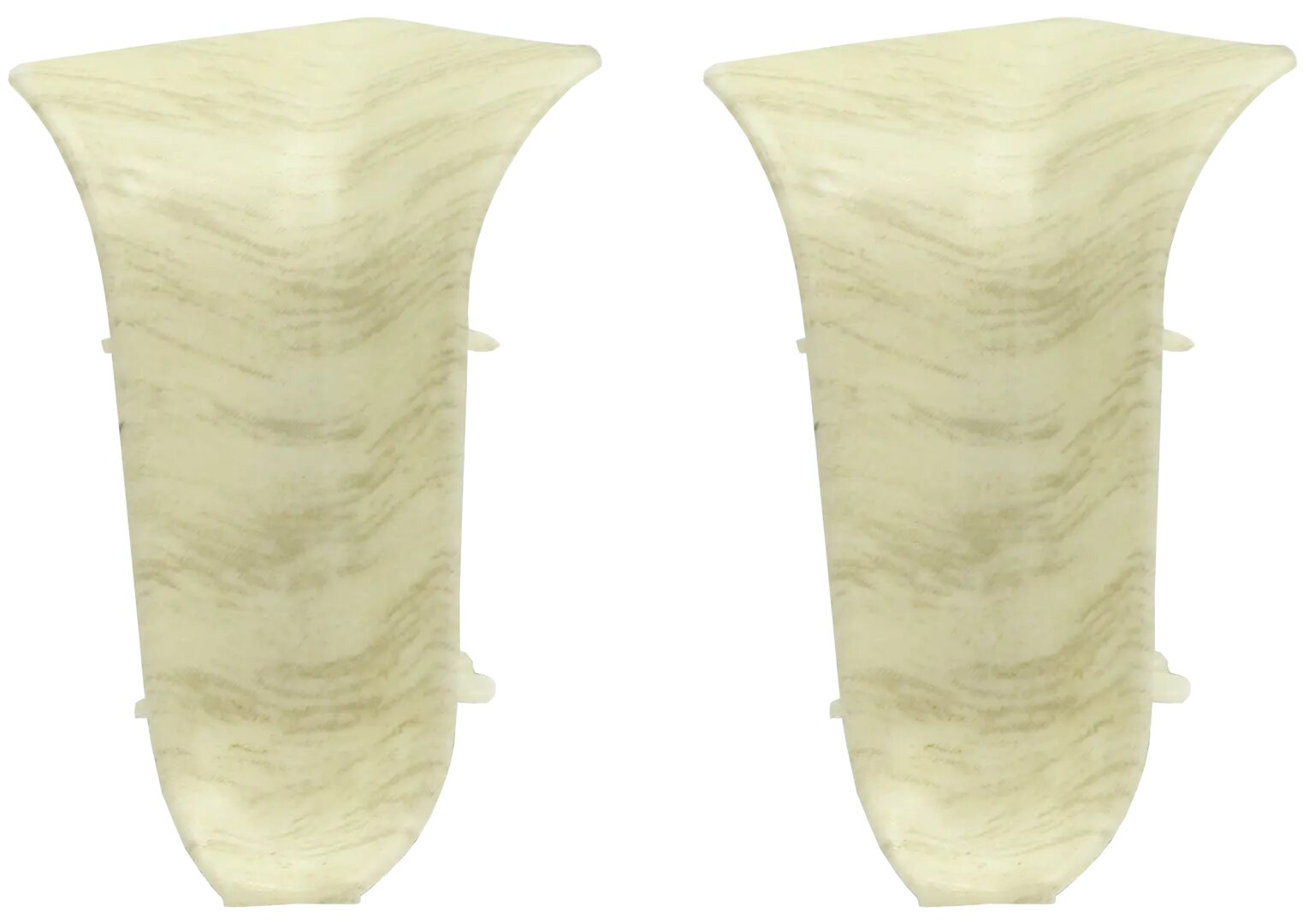 Угол для плинтуса внутренний Artens Дуб молочный 55 мм 2 шт.