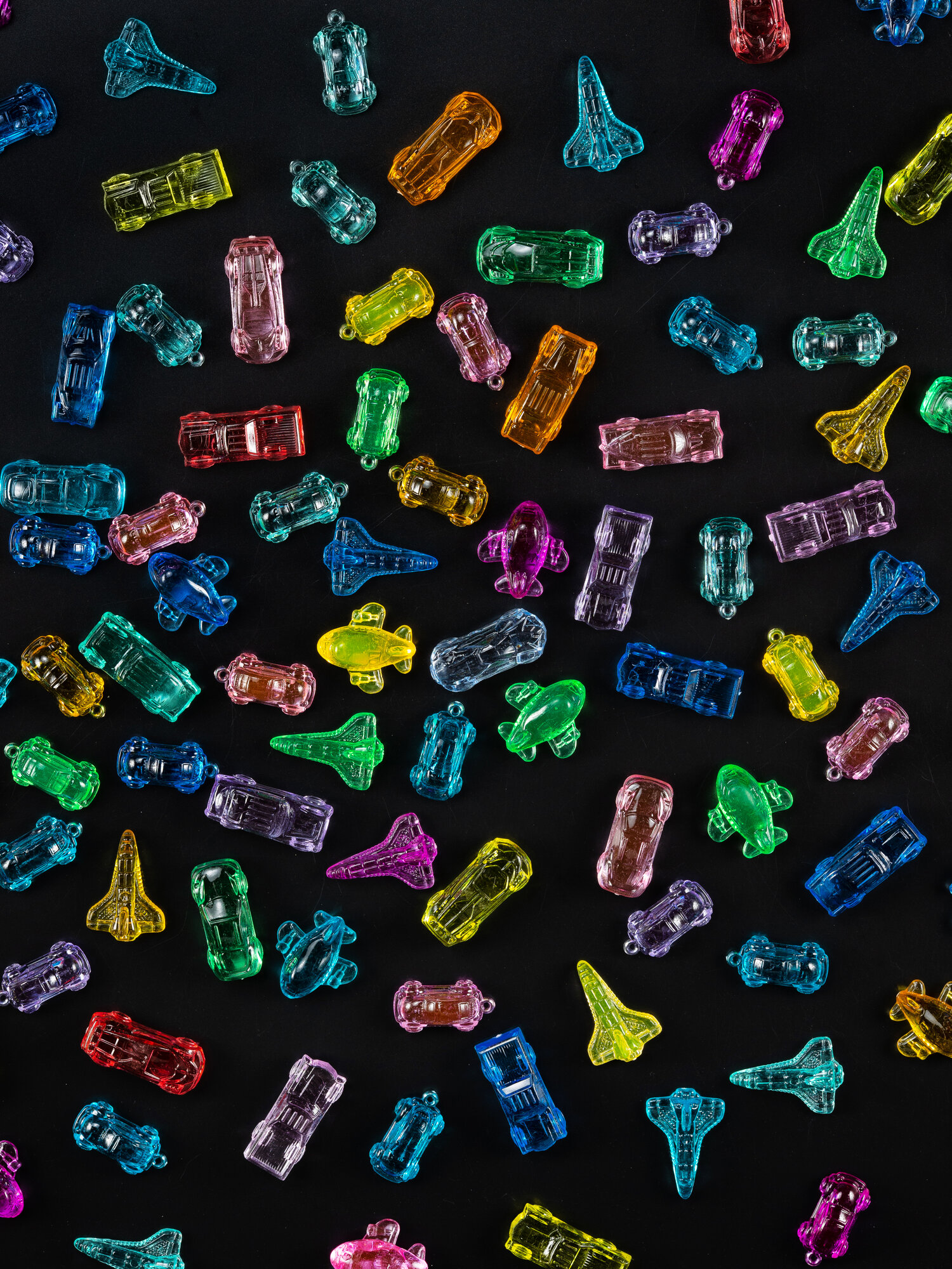 Детские игрушки для мальчиков фигурки «Транспорт» 35 шт, акриловые кристаллы для игр, декора и творчества, COLOR Si — фото 1