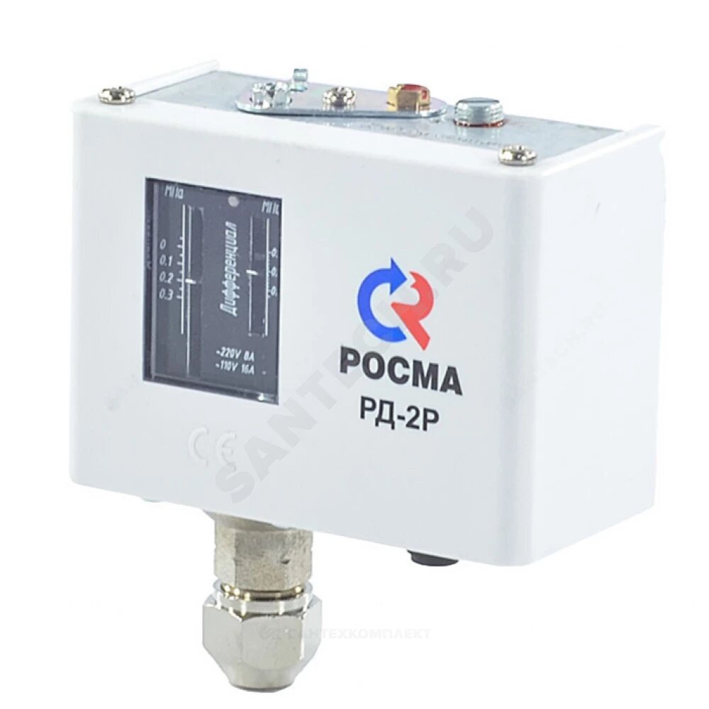 Реле давления РД-2Р модель 35 -0.02-0.8МПа G1/2" IP44 110C Росма 00000024000