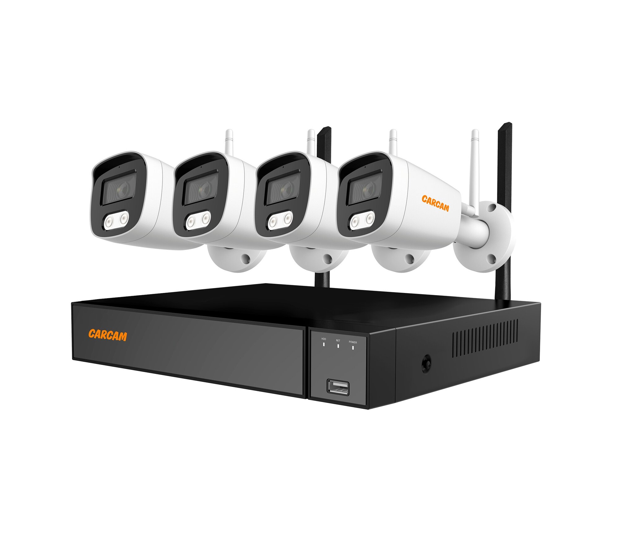 Комплект видеонаблюдения CARCAM 4CH WiFi NVR Kit 2134 4 камеры 5 МП