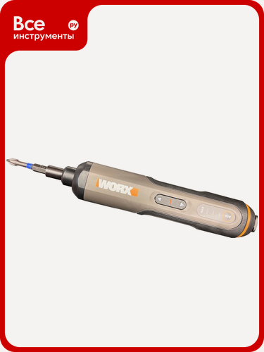 Изображение товара Аккумуляторная отвертка WORX 4В, 5Нм, 1,5Ач, набор оснастки WX240
