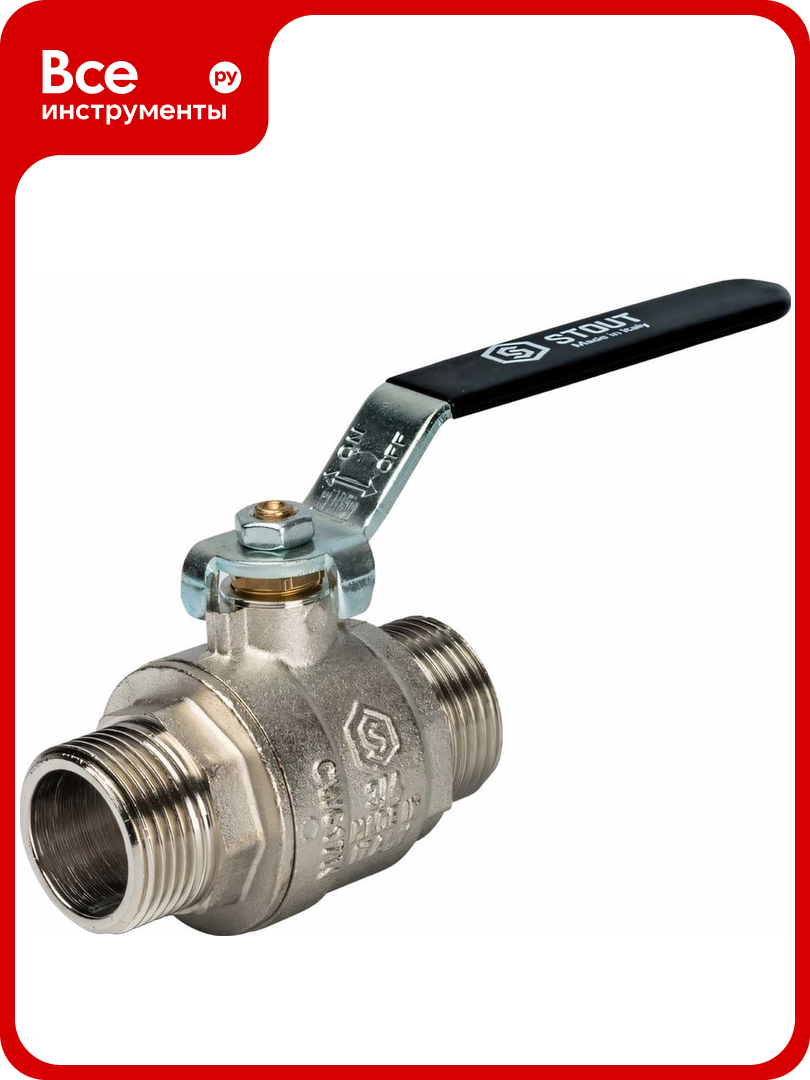 Шаровой полнопроходной кран STOUT НН 3/4 SVB-0005-000020 RG008Q0F4SEIDH