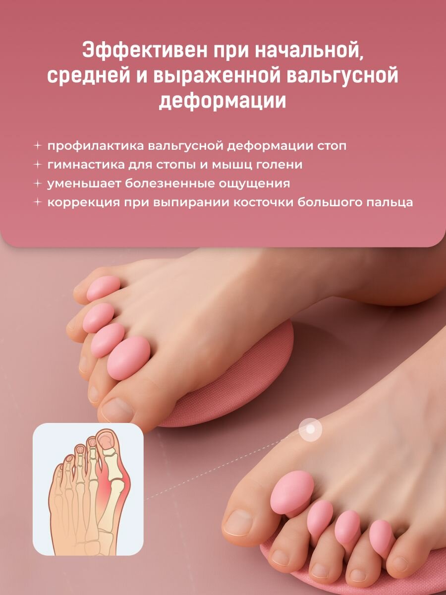Тренажер для стоп вальгусный массажер от плоскостопия Shark Fit — фото 1
