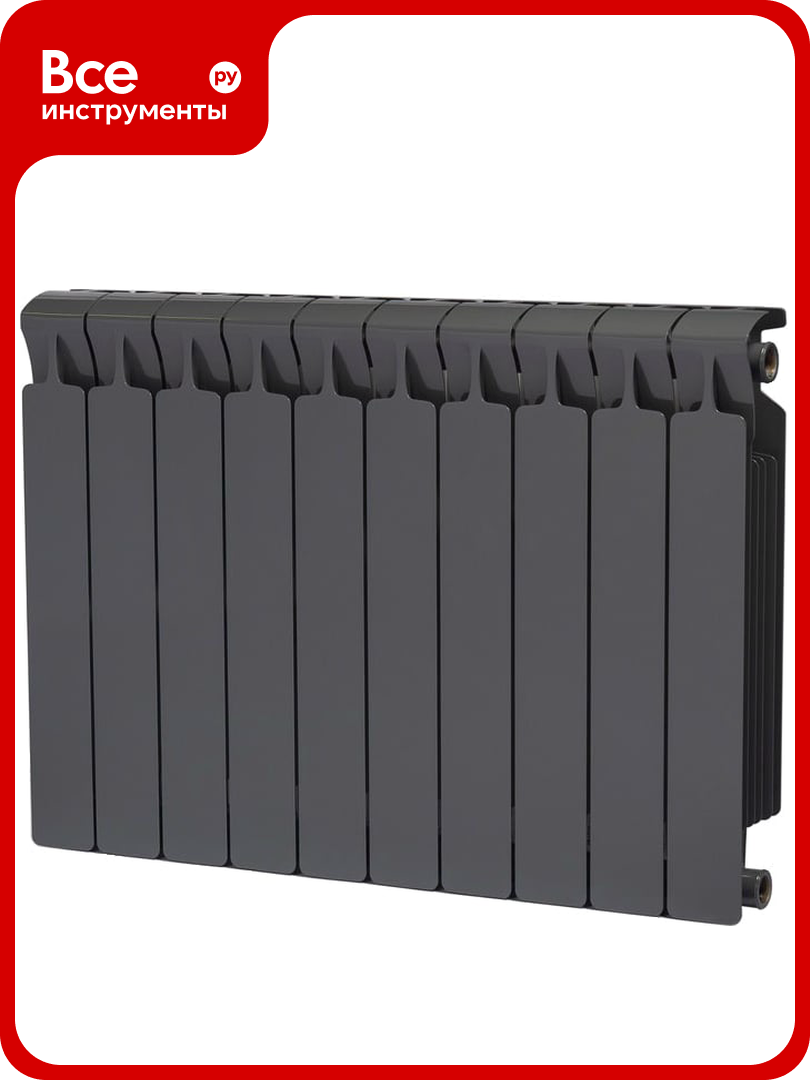 Биметаллический радиатор RIFAR 07 Monolit 500-10 титан RM500103/47012