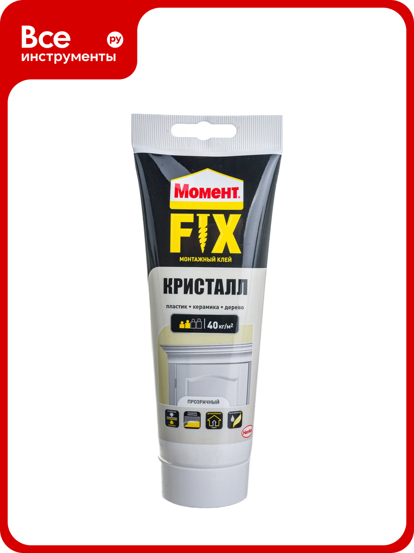 Монтажный клей Момент Кристалл 185 г Б0047947 2574393