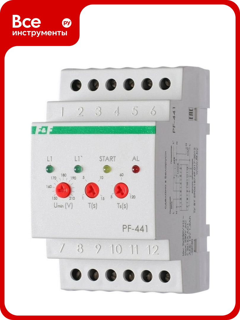 Автоматический переключатель фаз F&F PF-441 EA04.005.002