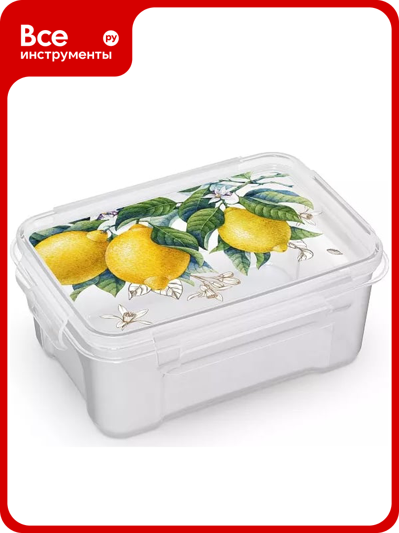 Прямоугольный контейнер Полимербыт Fresh для СВЧ 0.75 л 437615800