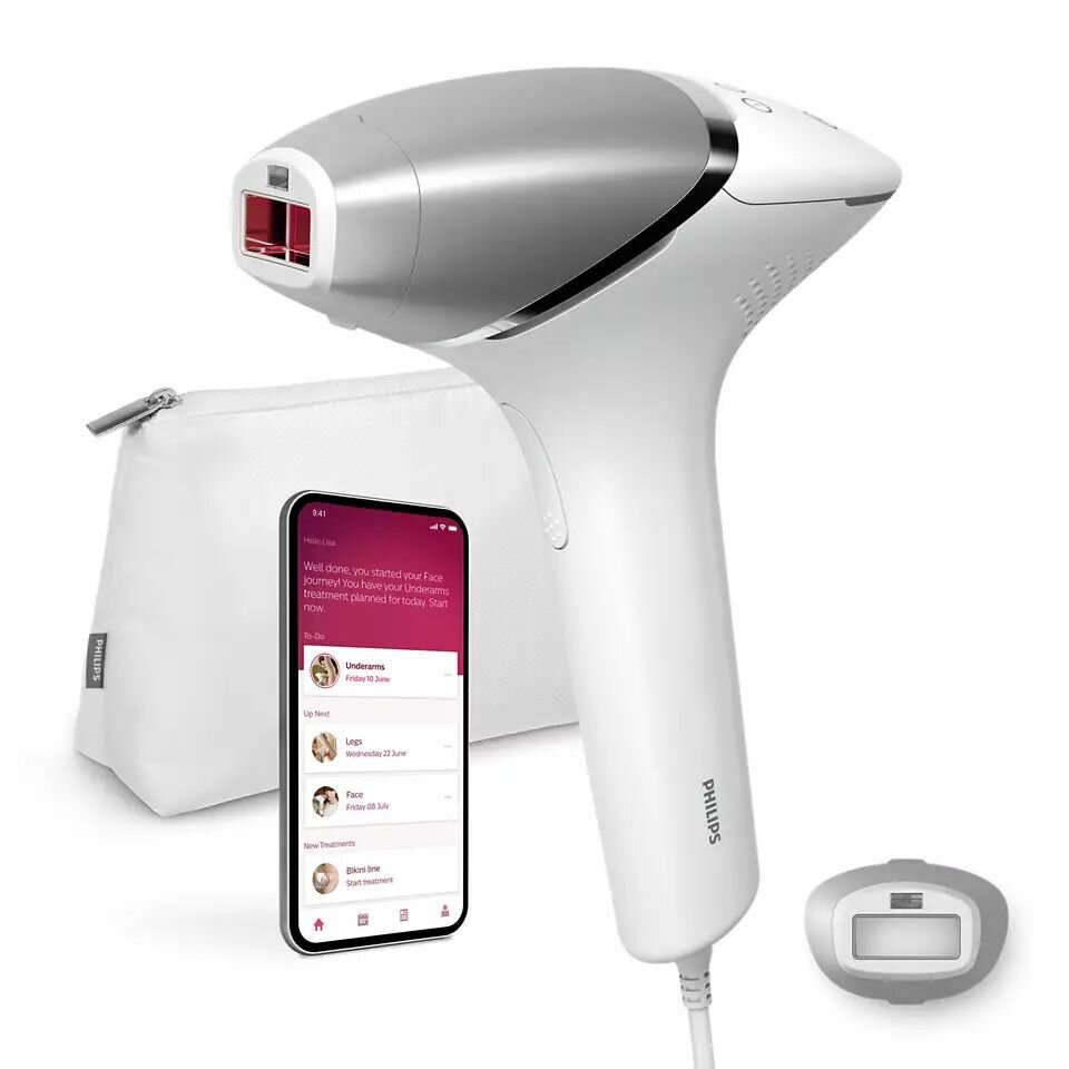 Фотоэпилятор Philips BRI940/00, поддержка мобильного приложения, аккумулятор, 9 скоростей