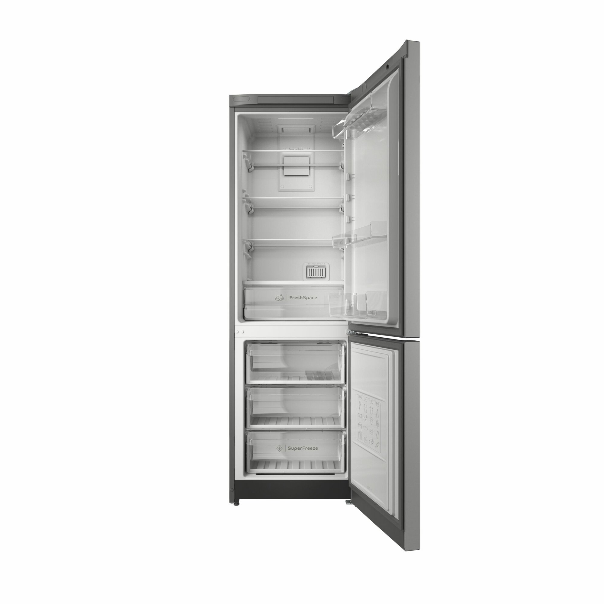 Двухкамерный холодильник Indesit ITS 5180 G, 298 л, No Frost, серебристый — фото 1