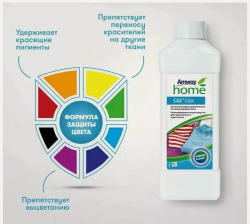 Изображение товара Концентрированное средство Amway Home SA8, для цветного и чёрного белья
