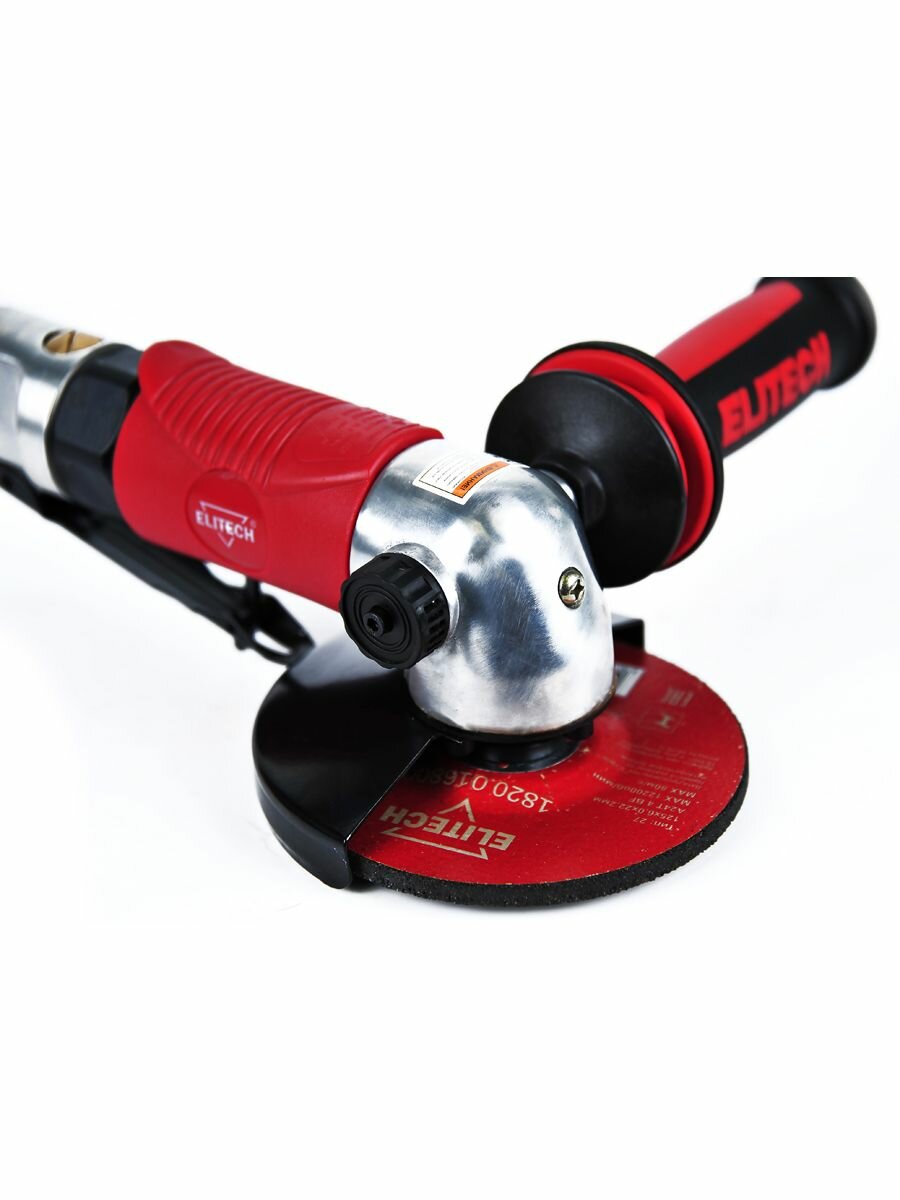 Пневмошлифмашина угловая ELITECH 0704.014200, диск 125мм — фото 1