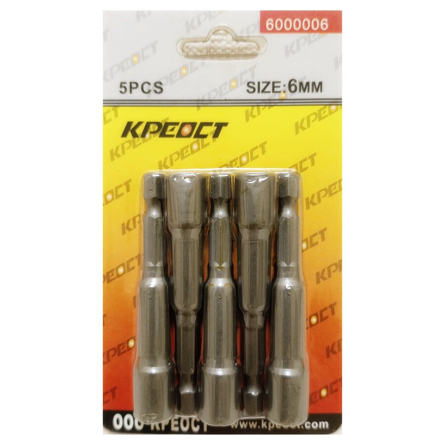 Ключ насадка магнитная 6 мм 5 штук — фото 1