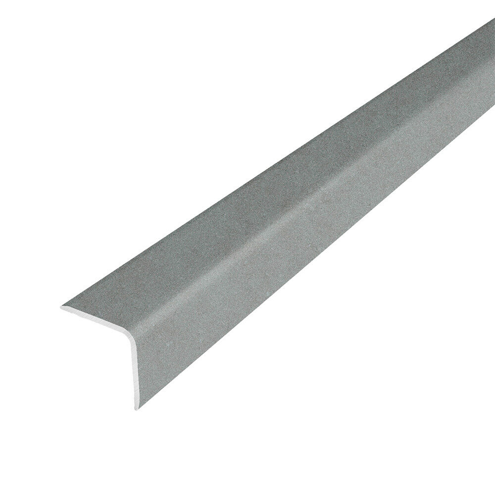 Уголок для плитки скошенный край алюминиевый 2700х10х10 мм бетон скай