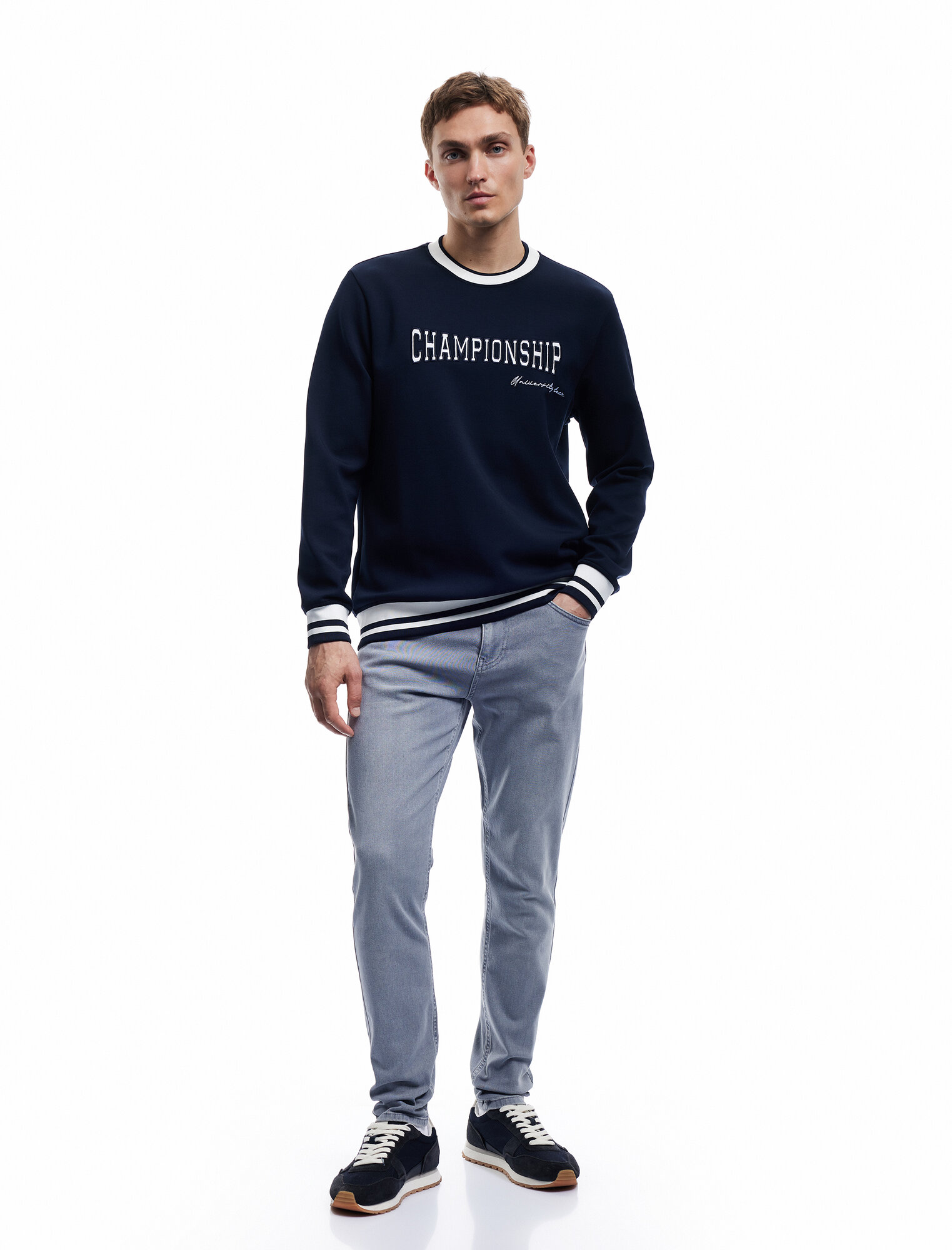 Джинсы KOTON размер W33 L30 (рост 176 см) серый