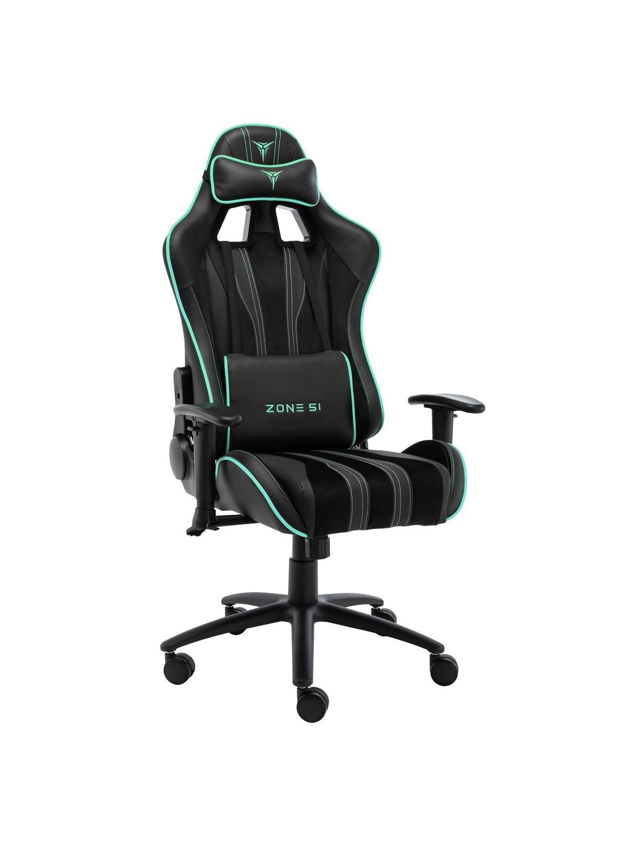 Кресло компьютерное игровое ZONE 51 Gravity Black/Cyan (Z51-GRV-BC)